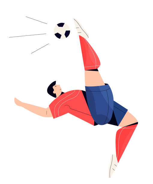 ilustraciones, imágenes clip art, dibujos animados e iconos de stock de acción de los jugadores de fútbol. conjunto deportivo de vectores de fútbol - georgia football