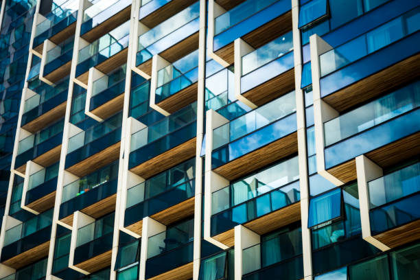 Abstract Futuristic Modern Architecture in the City