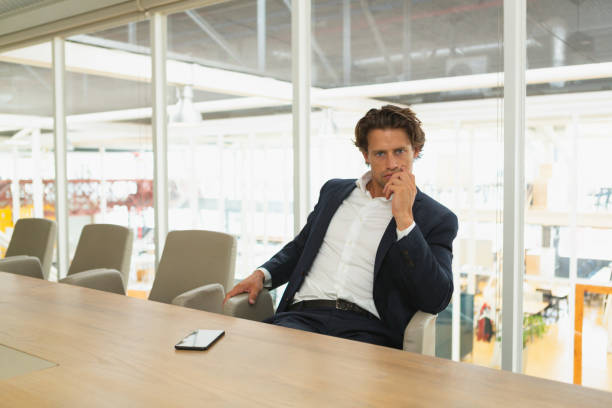istock Businessman sitting in the conference room at office 1162556743