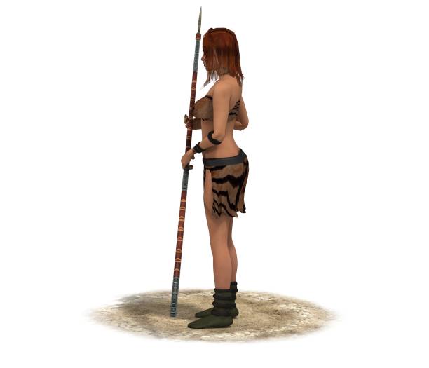 istock warrior woman character, 3D rendering, illustration 1162571616