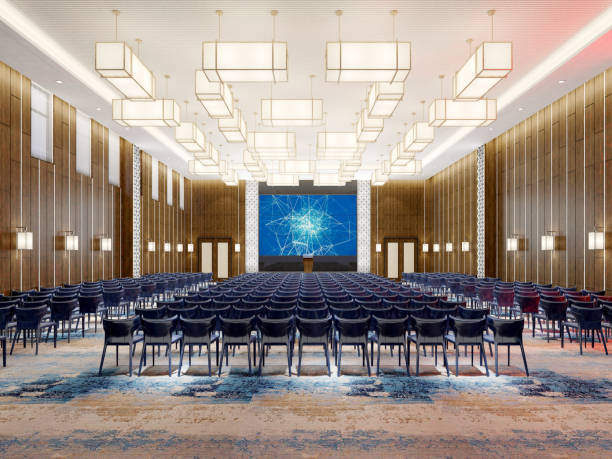 istock 3d render Business meeting concept, board room. 1162577727