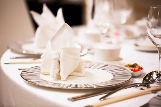 istock Place setting at banquet 1162578405