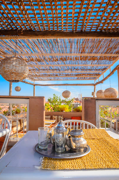 istock Traditional Moroccan mint tea in Marrakesh, Morocco 1162578433