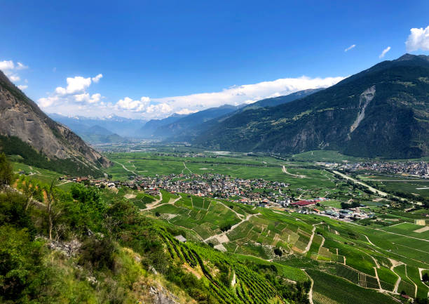 istock High Mountain View of Fully, Switzerland 1162584594
