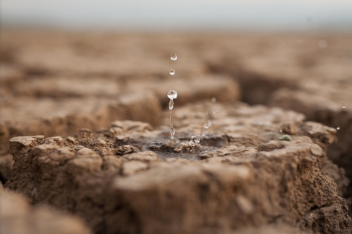 Falta de lluvia en temporada y concepto de crisis del agua. photo