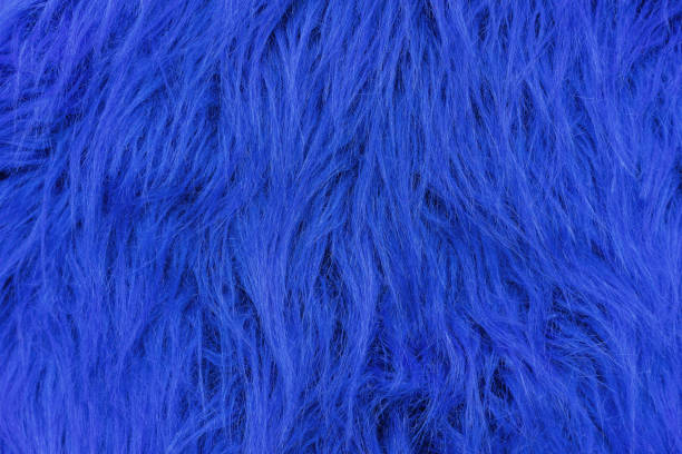 istock Texture of blue artificial fur. Fur background for design and decoration. 1162585011