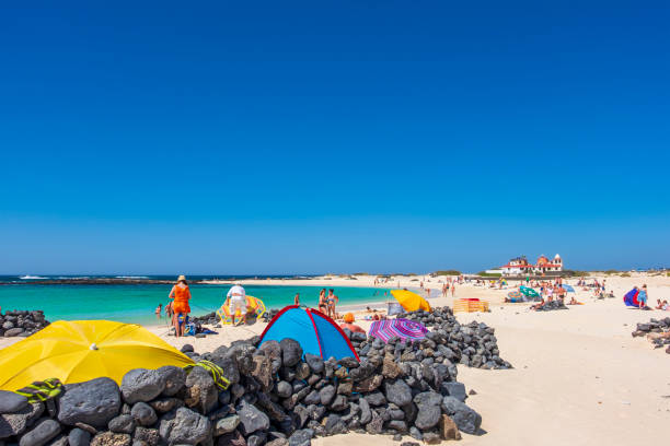 fuerteventura, canary islands - playa la concha, el cotillo - el cotillo fotografías e imágenes de stock