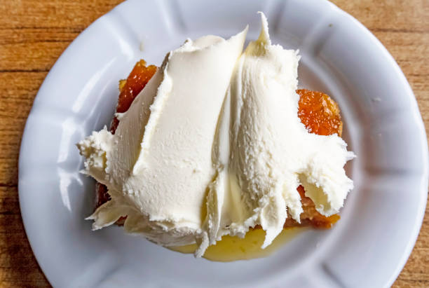 Close up Kadayif.Turkish Bread and Cream Dessert.
