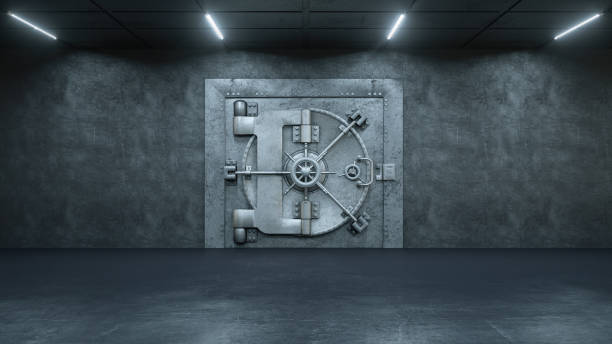 istock 3d render The Vault Door In Bank 1162590043