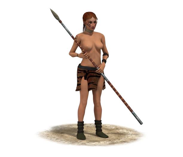 istock warrior woman character, 3D rendering, illustration 1162591614
