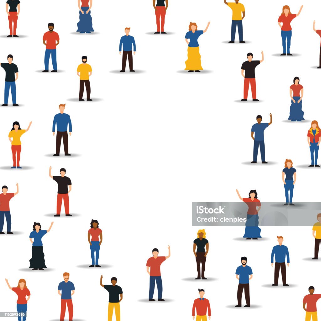 Nhóm Người Đa Dạng Trong Hình Nền Vòng Tròn Hình minh họa Sẵn có ...