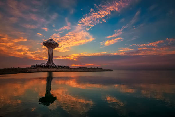 istock Beautiful Sunrise view at Dammam Al Khobar Corniche Saudi Arabia. 1162594439