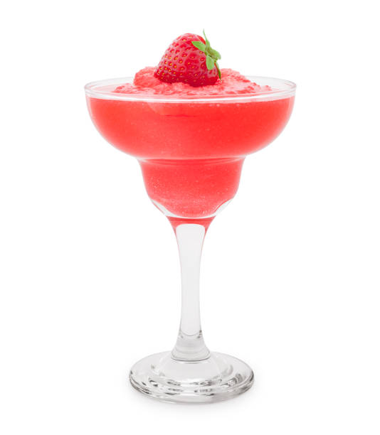 Strawberry Daiquiri Strawberry daiquiri isolated on white background daiquiri stock pictures, royalty-free photos & images