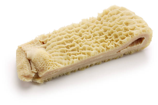 honeycomb tripe, beef second stomach stock photo