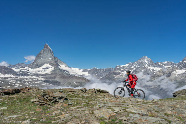 mountain biking in Zermatt, Switzerland