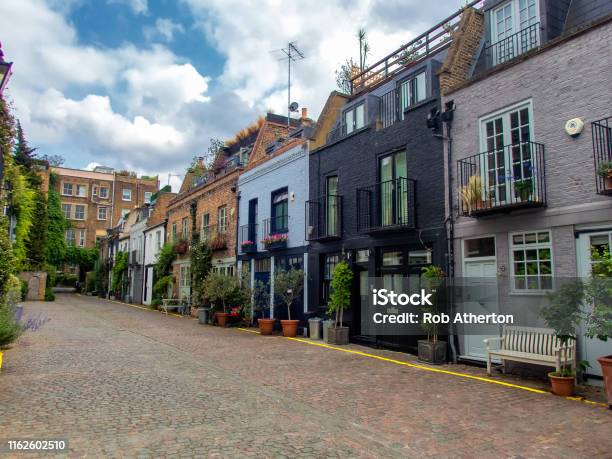 Colourful Houses In The Notting Hill Area Of West London Stock Photo - Download Image Now
