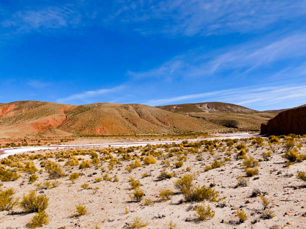 istock Beautiful Mountains Landscape with sky and clouds in Bolivia 1162603170