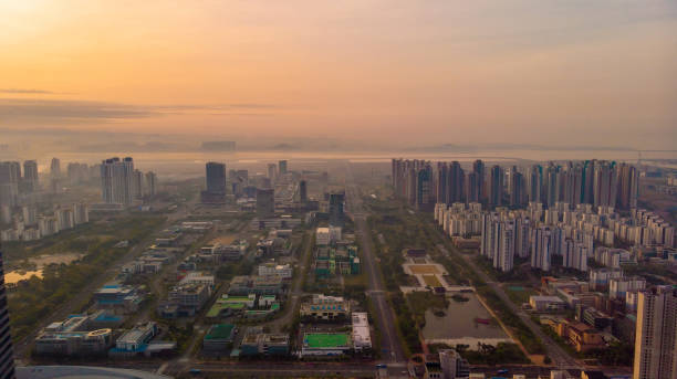 istock aerial view building skyline south korea sunrise 1162604686