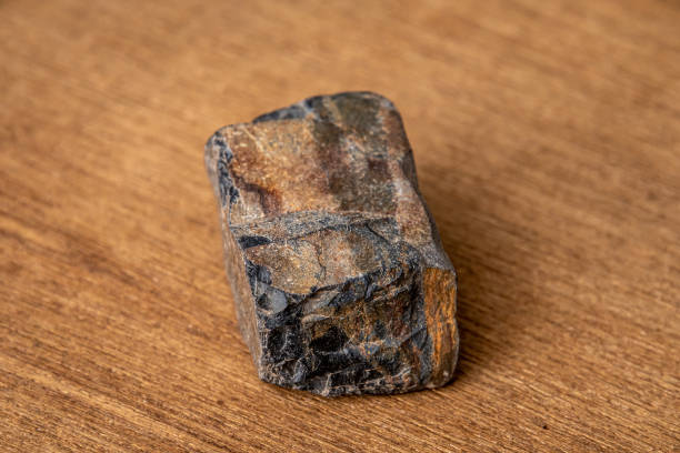 istock Muskovit gemstone containing high concentration of iron ore 1162608729