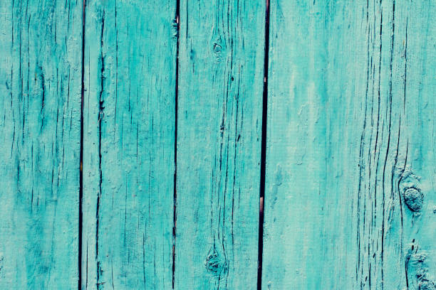 istock Old wooden background. Turquoise old boards. 1162609546
