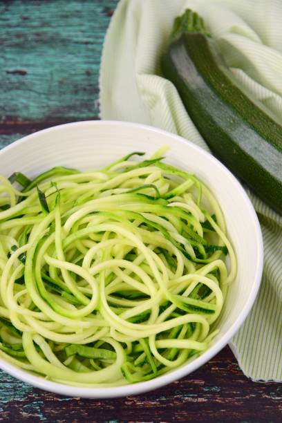 istock Zoodles (zucchini noodles) in a bowl 1162614233