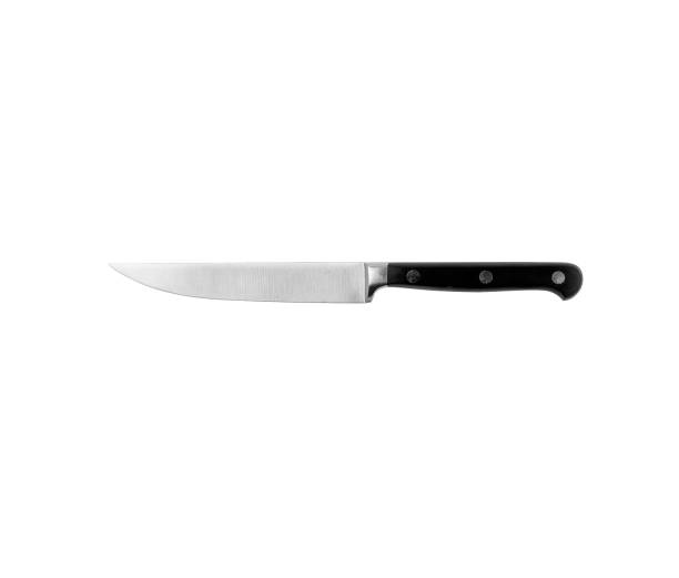 istock Stainless steel steak knife isolated on white background. 1162614279