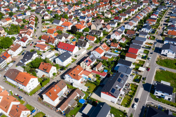 istock Rows of New Houses Viewed from Above 1162619609