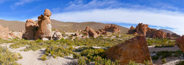 istock Beautiful Mountains Landscape with sky and clouds in Bolivia 1162624287