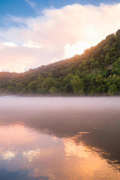istock Sunset on the White River in the Mountain View, Arkansas Ozark Mountains 1162628103