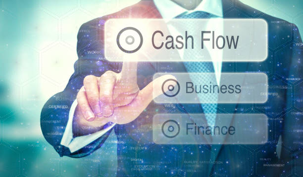 istock Futuristic display with a Cash Flow concept written on it. 1162631382