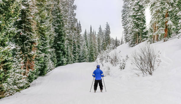 istock Older skier in ski resort 1162632803