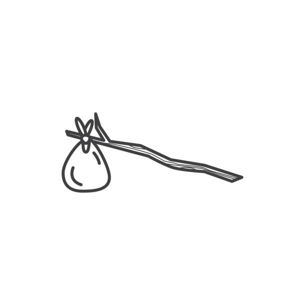 Bindle Icon Stock Illustration - Download Image Now - Homeless Person,  Assistance, Beggar - iStock