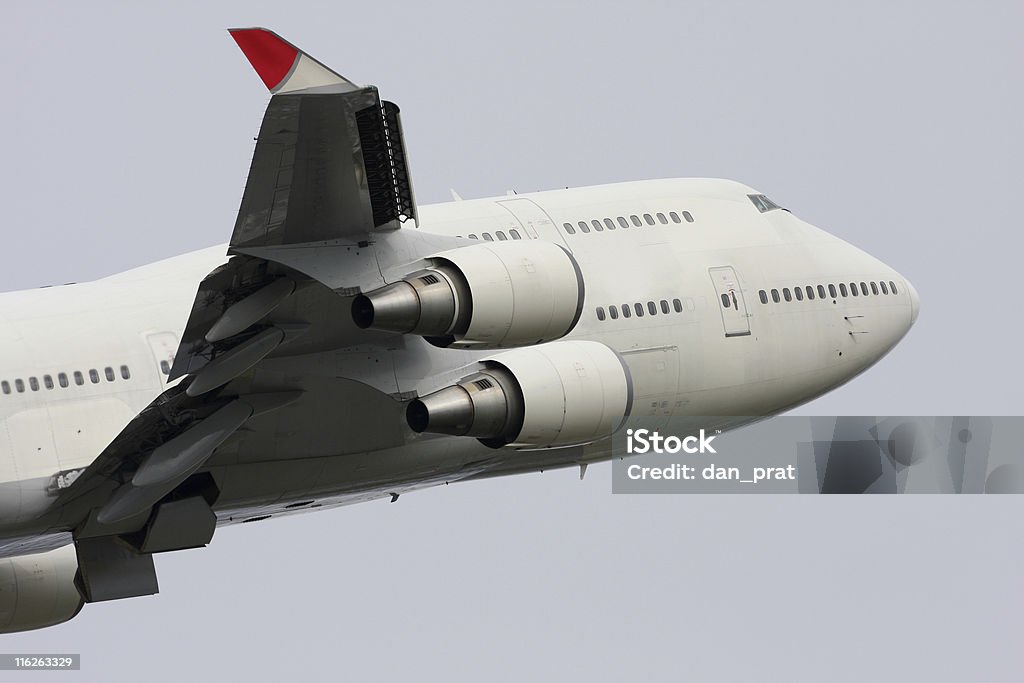 Jumbo Jet крупным планом - Стоковые фото Авиакосмическая промышленность роялти-фри