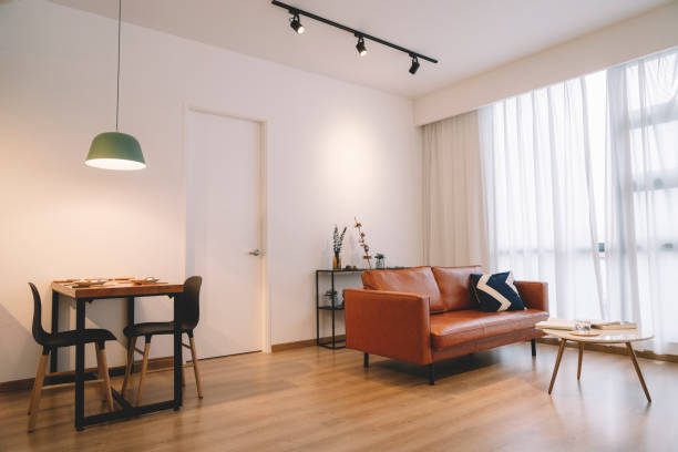 istock Home deco living room and dining table 1162635894