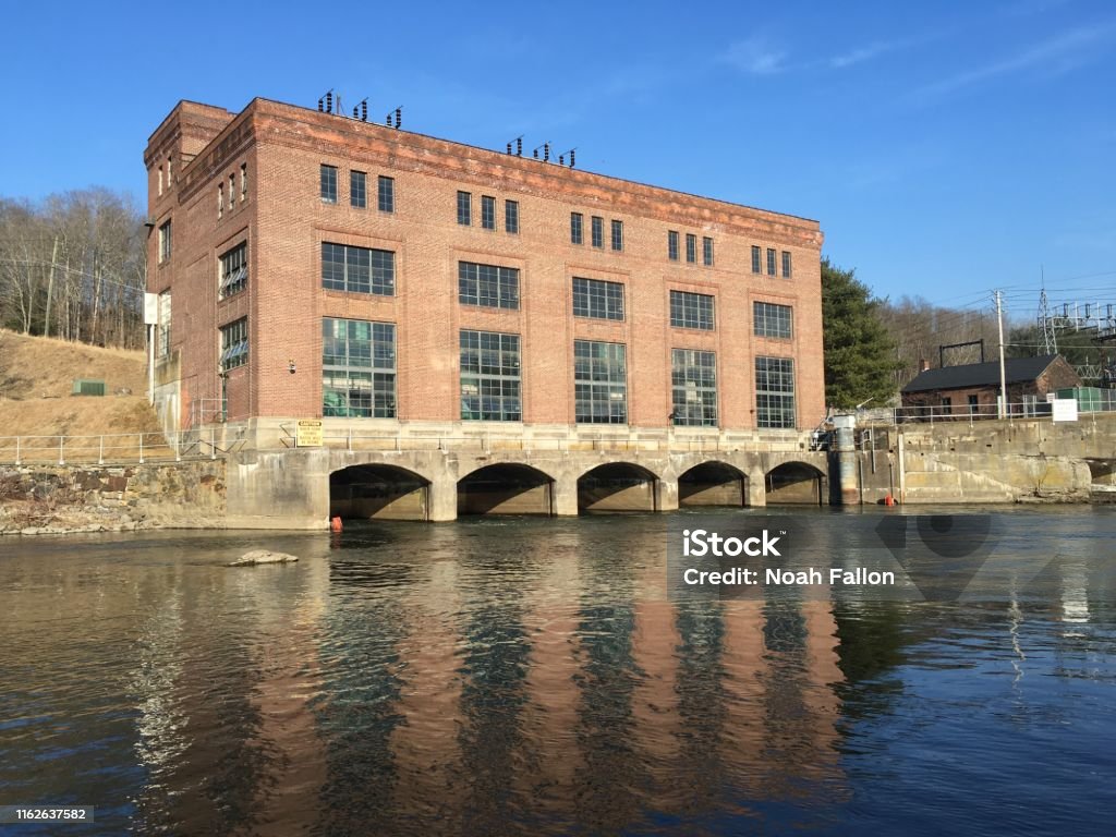 Historical Power Plant Historical power plant building, which is still active! Architecture Stock Photo