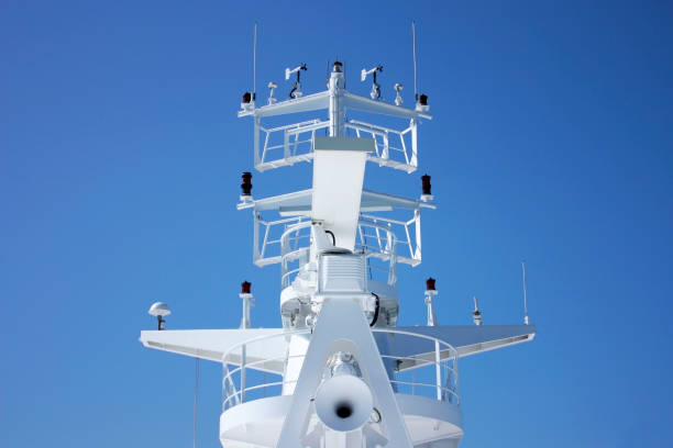 istock Ferry details of communication and navigation system 1162643600