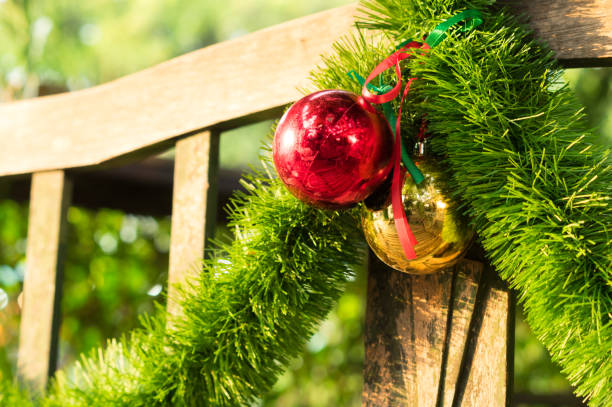 istock Red and gold ball hang on Christmas tree. 1162646986