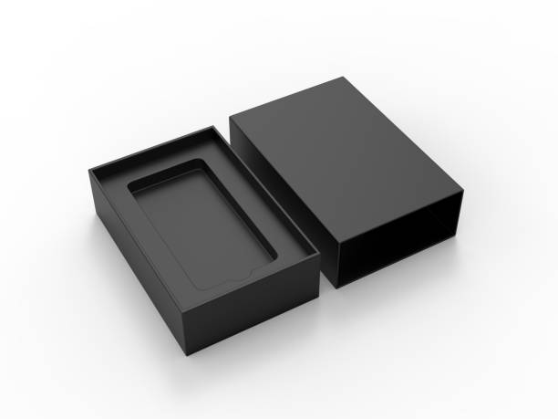 istock Blank mobile box packaging for branding and mock up. 3d render illustration. 1162650124