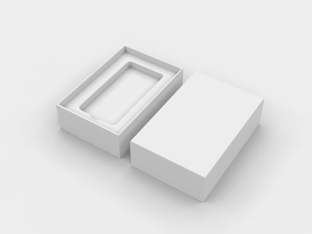 istock Blank mobile box packaging for branding and mock up. 3d render illustration. 1162650138