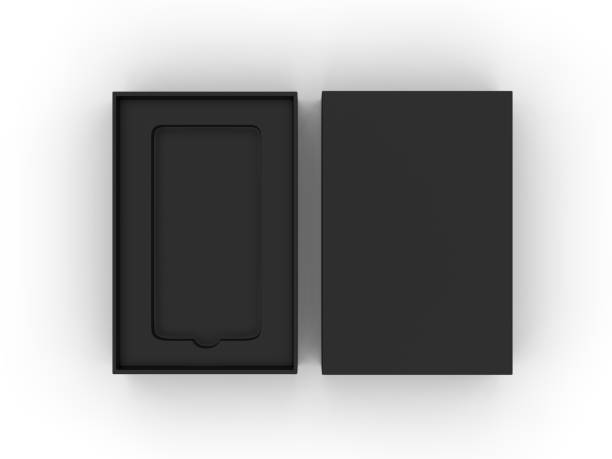 istock Blank mobile box packaging for branding and mock up. 3d render illustration. 1162650140