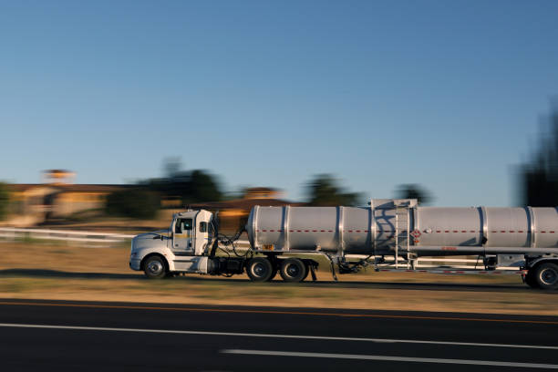 istock Trucks on the Road Motion Blur 1162654687
