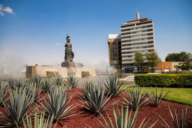 The emblematic monument of La Minerva in Guadalajara, Jalisco, Mexico