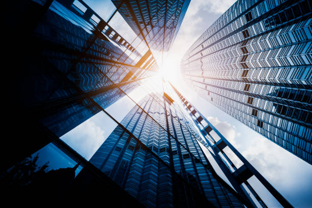 istock Low angle view of skyscrapers 1162659841