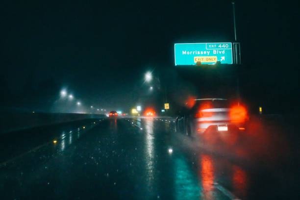 istock Night drive through California 1162665333