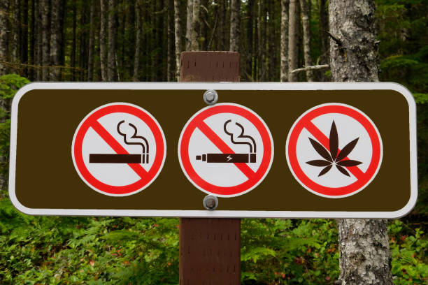 No smoking, no vaping, no cannabis sign