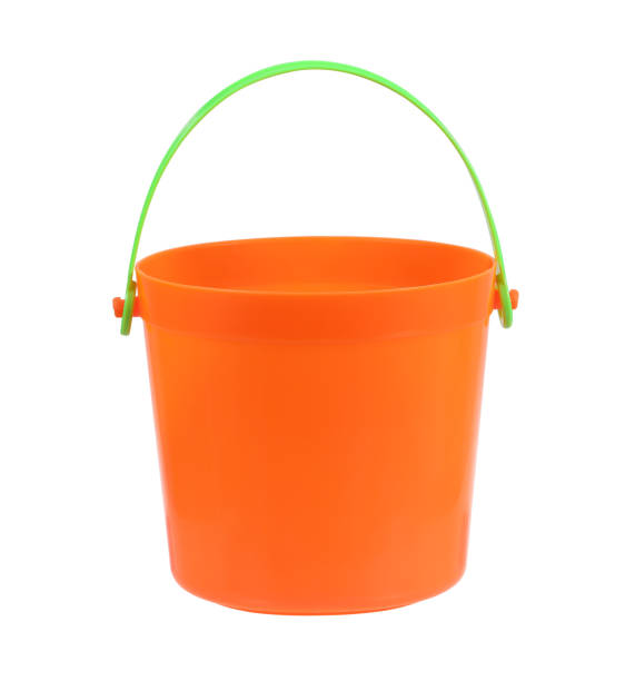 istock orange plastic bucket isolated on white background 1162670823
