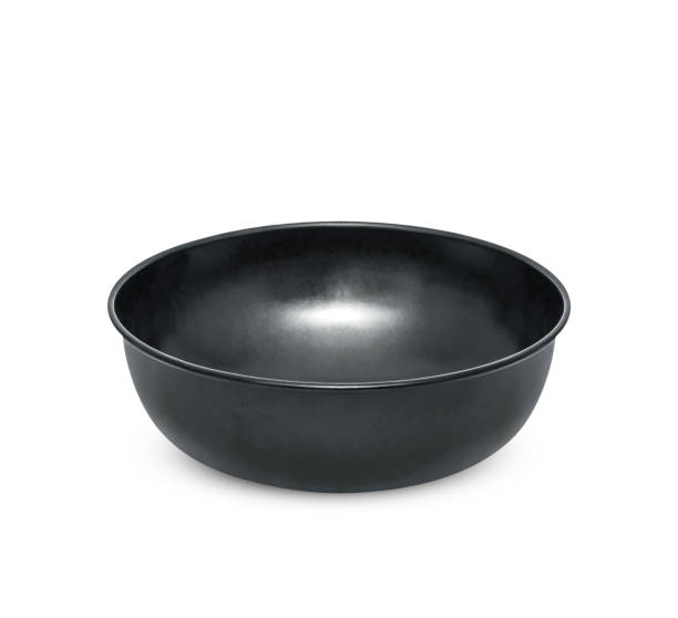 istock black metal handle bowl isolated on white background 1162673749