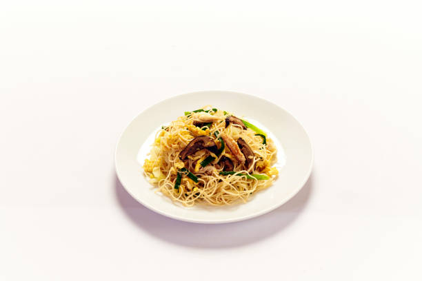 istock Pan fried noodle with crab meat and mushroom 1162675741