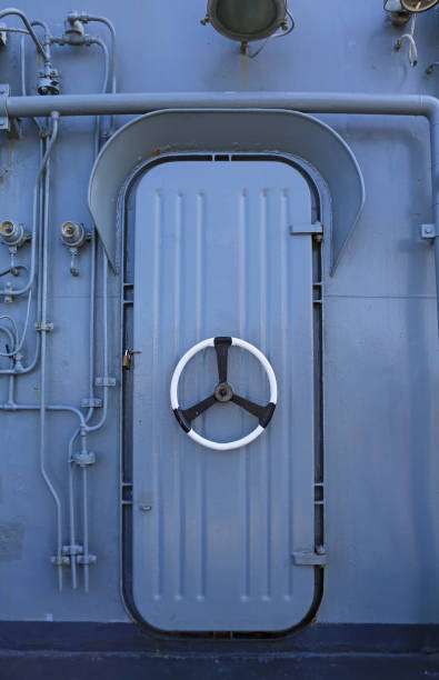 Iron old door warship and of thailand