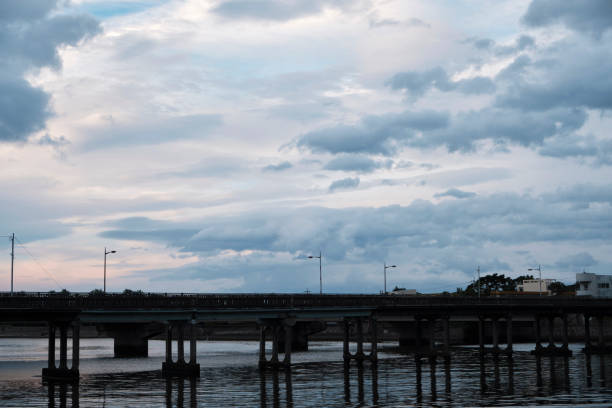 istock Historic wooden long bridge 1162684826